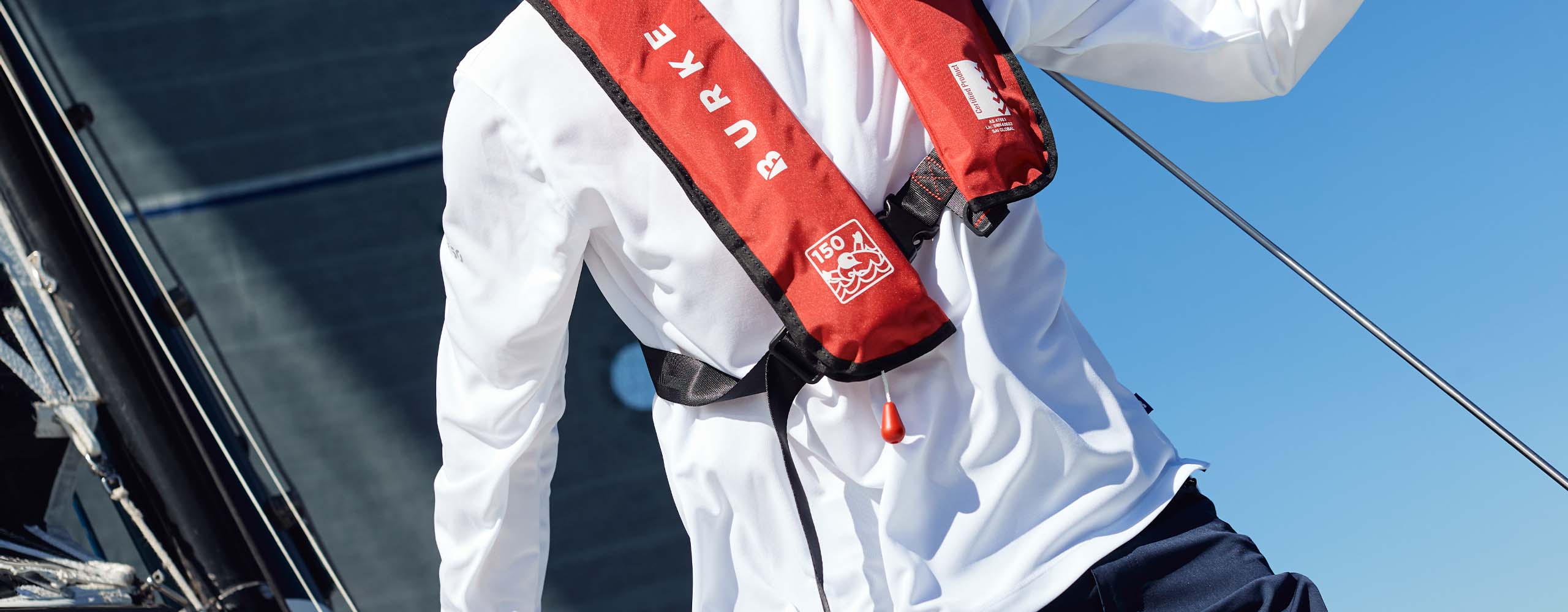 Burke Inflatable PFD and Crew Gear