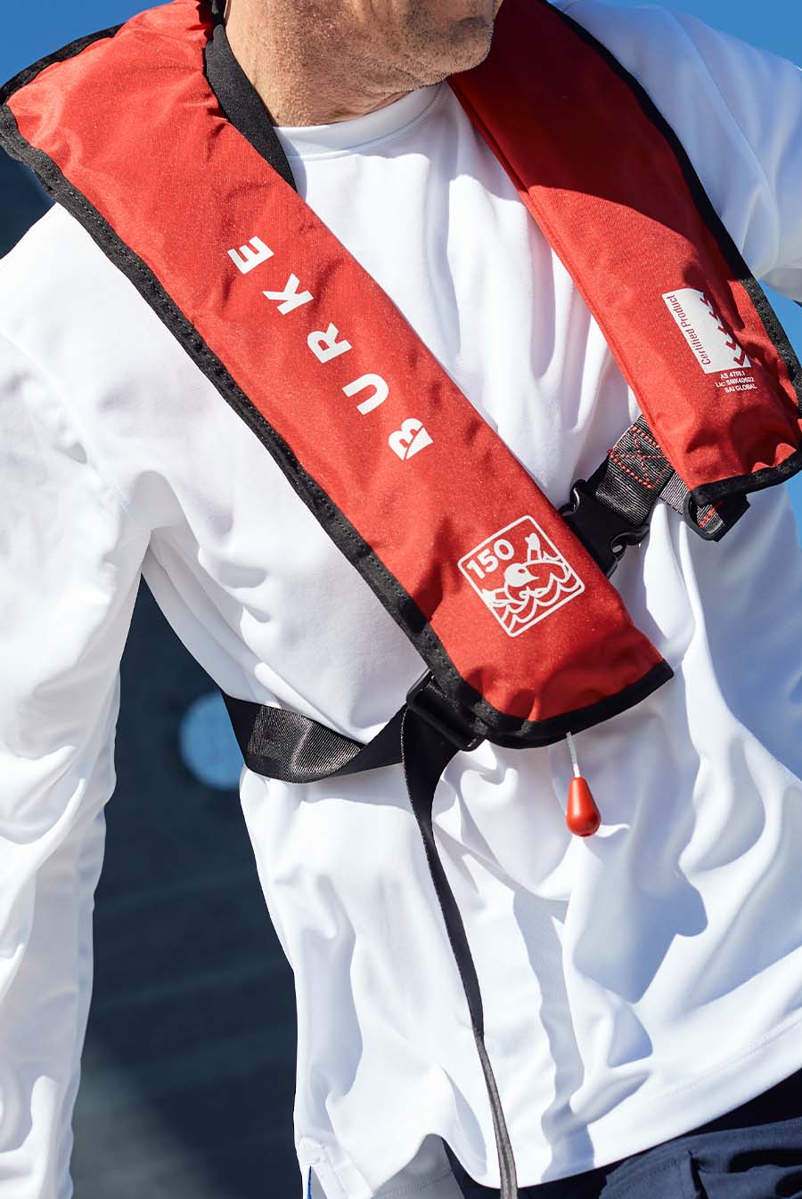 Burke Inflatable PFD and Crew Gear