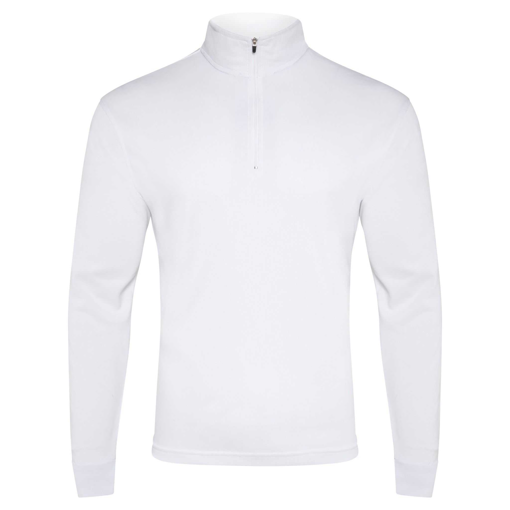 Plain white 2024 long sleeve polo